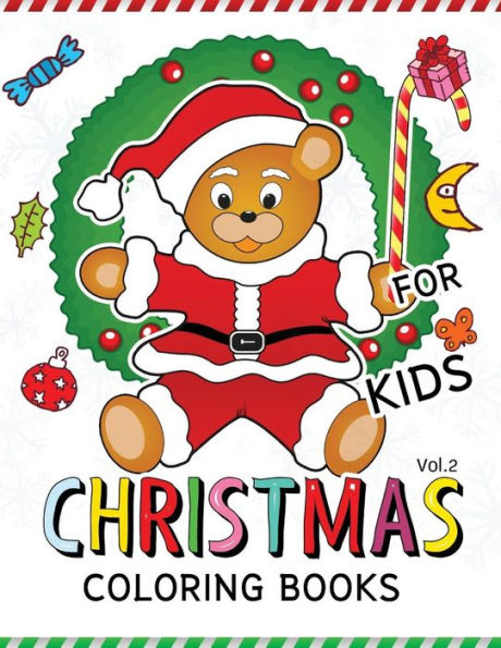 Christmas coloring Books for Kids Vol.2: (Jumbo Coloring Book Coloring Is Fun)