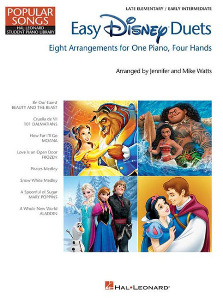 Easy Disney Duets - Popular Songs Series: NFMC 2020-2024 Selection Late Elementary/Early Intermediate Level