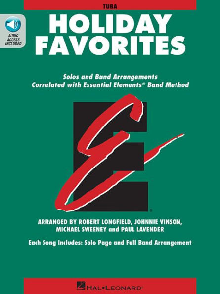 Essential Elements Holiday Favorites: Tuba Book (B.C.) with Online Audio