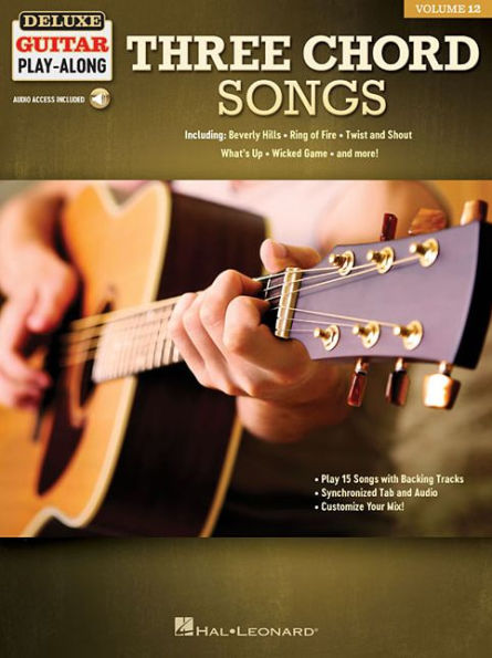 Three Chord Songs: Deluxe Guitar Play-Along Volume 12