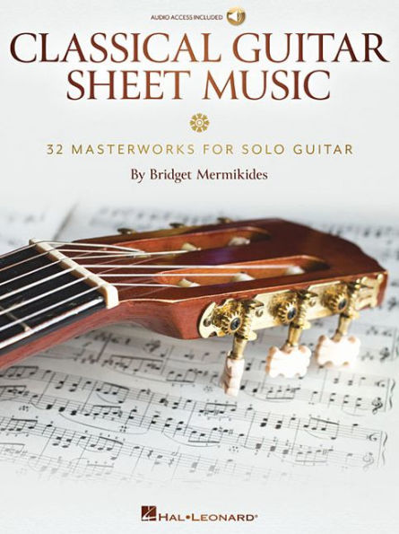 Classical Guitar Sheet Music - 32 Masterworks for Solo Guitar Book/Online Audio