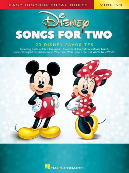 Disney Songs for Two Violins: Easy Instrumental Duets