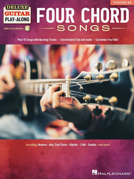 Four Chord Songs: Deluxe Guitar Play-Along Volume 13