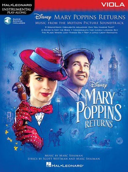 Mary Poppins Returns for Viola: Instrumental Play-Along Series