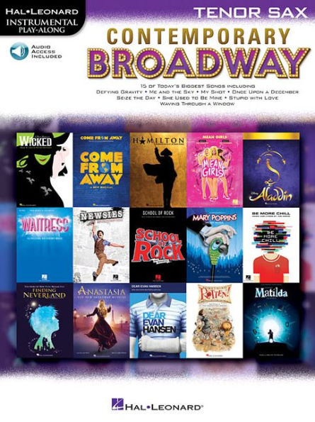 Contemporary Broadway: Instrumental Play-Along for Tenor Sax