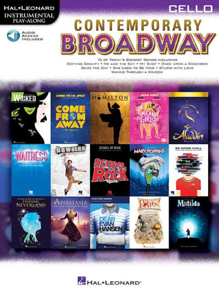 Contemporary Broadway: Instrumental Play-Along for Cello