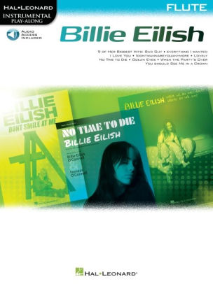 Billie Eilish Instrumental Play-Along Book/Online Audio for Flute: Flute Instrumental Play-Along Pack