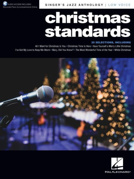 Christmas Standards: Singer's Jazz Anthology - Low Voice with Recorded Piano Accompaniments Online