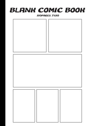 Blank Comic Strip Blank Comic Book 7 X10 With 6 Panel