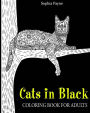 Cats in Black: coloring book for adults