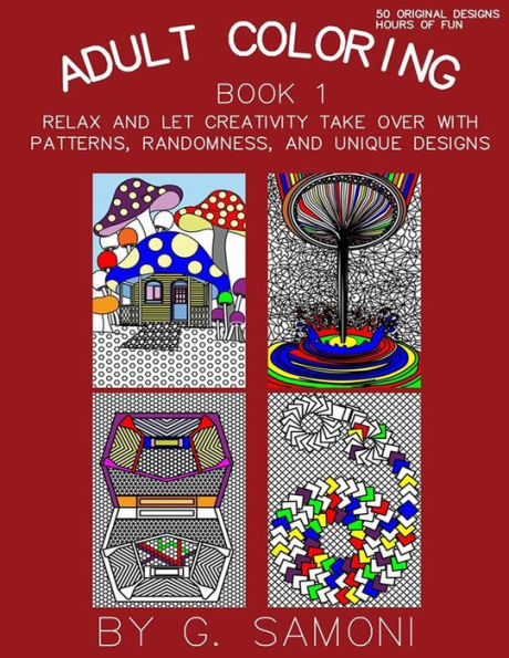 Adult Coloring Book Book 1: English Version