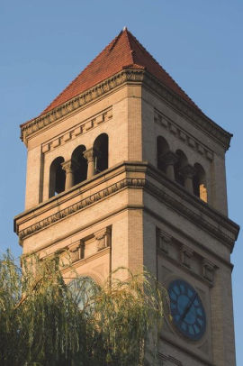 Clock Tower In Spokane Washington Journal 150 Page Lined Notebook