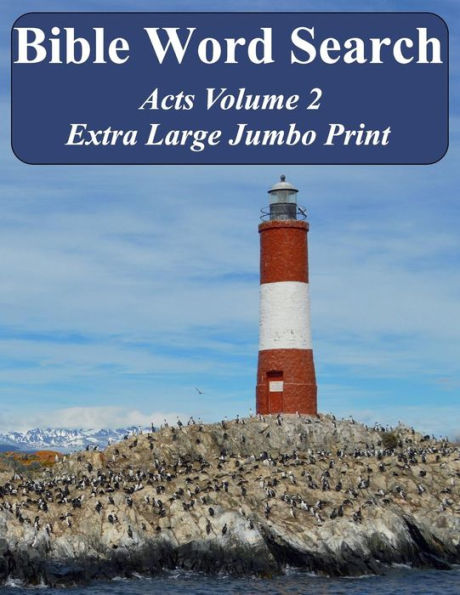 Bible Word Search Acts Volume 2: King James Version Extra Large Jumbo Print