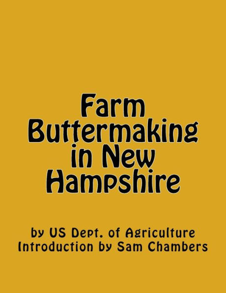 Farm Buttermaking in New Hampshire