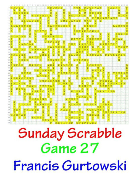 Sunday Scrabble Game 27