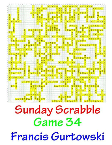 Sunday Scrabble Game 34