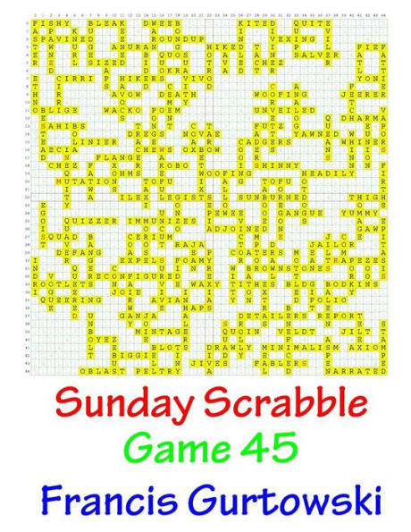 Sunday Scrabble Game 45