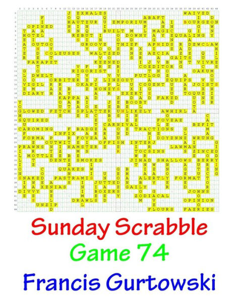 Sunday Scrabble Game 74