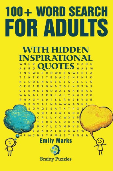 100+ Word search for adults: With hidden inspirational quotes