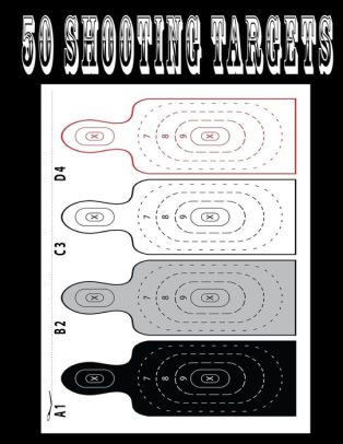 BB /& Pellet Guns Pistols 50 Shooting Targets 8.5 x 11 Target or Bullseye: Great for all Firearms Silhouette Rifles AirSoft