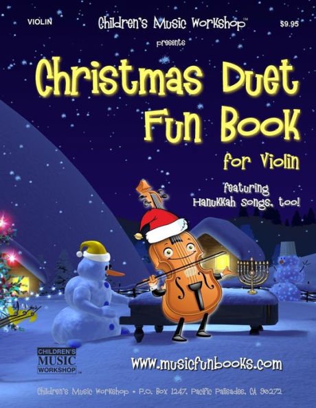 Christmas Duet Fun Book for Violin: Easy to play Christmas and Hanukkah duets for the young musician