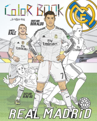 Download Cristiano Ronaldo, Gareth Bale and Real Madrid: Soccer (Futbol) Coloring Book for Adults and ...