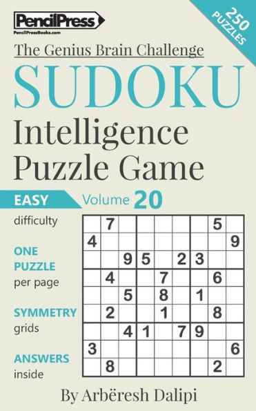 Sudoku Puzzle Books Volume 20. Easy. Sudoku Intelligence Puzzle Game