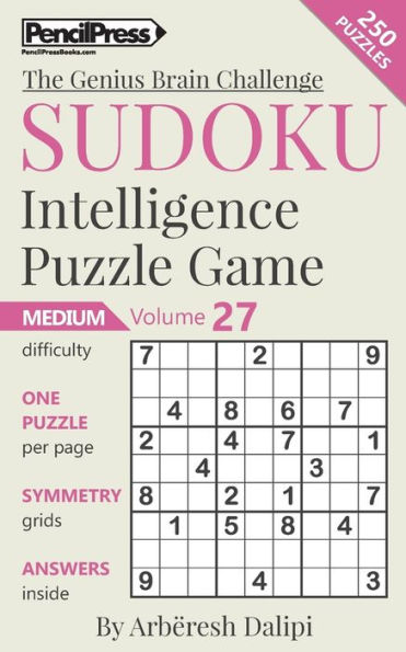 Sudoku Puzzle Books Volume 29. Medium. Sudoku Intelligence Puzzle Game