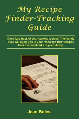 My Recipe Finder Tracking Guide By Boles Books Paperback Barnes