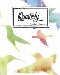 Title: Bullet Journal: Dot Grid, Quarterly Guided,Colorful Watercolor Bird Fly In Sky,Composition Notebook 8 x 10, 90 Page: small Journal Notebook Diary for Adults and Kids, Author: Mind Publisher