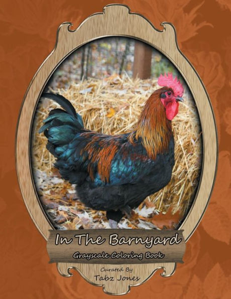 In The Barnyard Grayscale Coloring Book