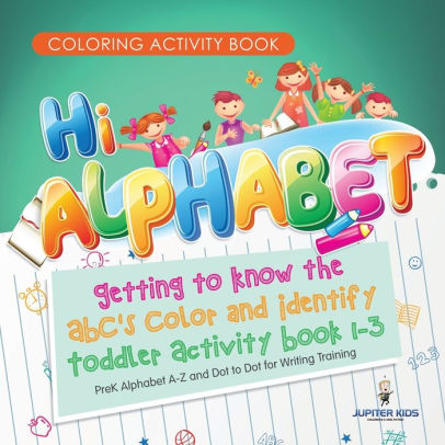 Easy Coloring Pages with Thick Lines Letters and Numbers. Baby Activity Book for Kids Age 1-3 Toddler Coloring Book ABC