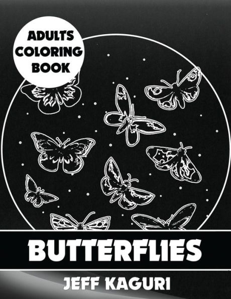 Adults Coloring Book: Butterflies