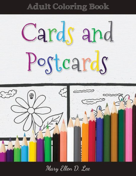Cards And Postcards: Adult Coloring Book