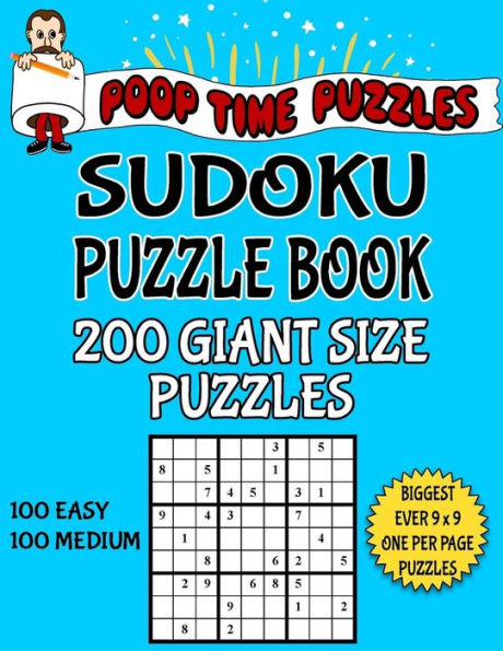 Poop Time Puzzles Sudoku Puzzle Book, Giant Size Puzzles