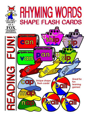 Rhyming Words Shape Flash Cards by Dwayne Douglas Kohn, Paperback