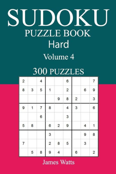 300 Hard Sudoku Puzzle Book: Volume