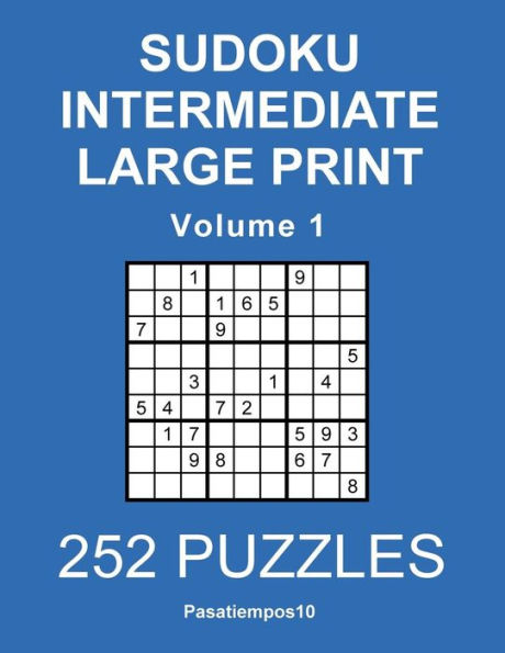 Sudoku Intermediate Large Print - Volume 1