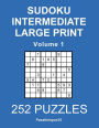 Sudoku Intermediate Large Print - Volume 1