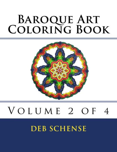 Baroque Art Coloring Book Volume of 4