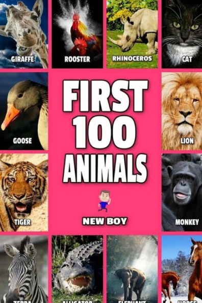 First 100 Animals: Full Color Animals Book