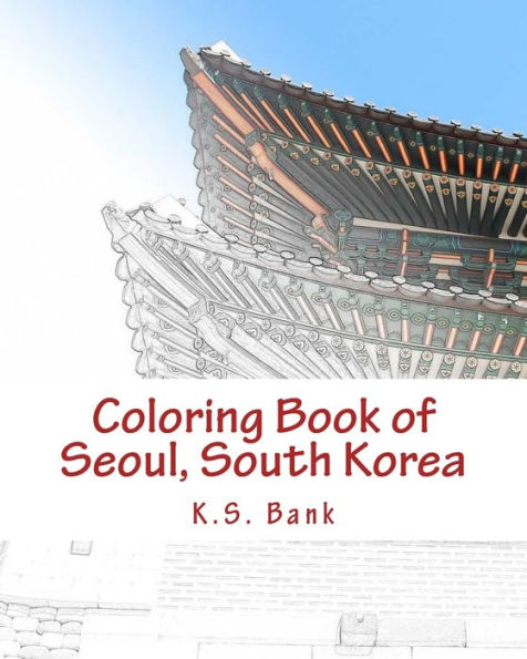 Coloring Book of Seoul, South Korea