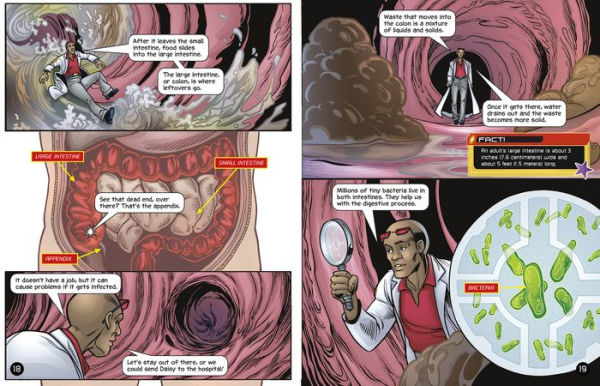 A Journey through the Digestive System with Max Axiom, Super Scientist: 4D An Augmented Reading Science Experience