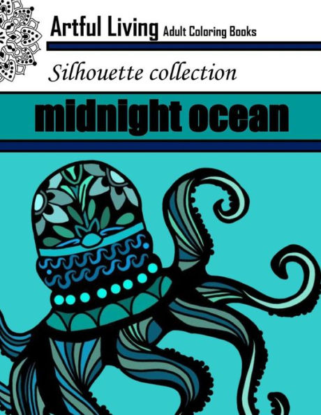 Midnight Ocean: Adult Coloring Book: Ocean Coloring Book for Relaxation and Stress Relief