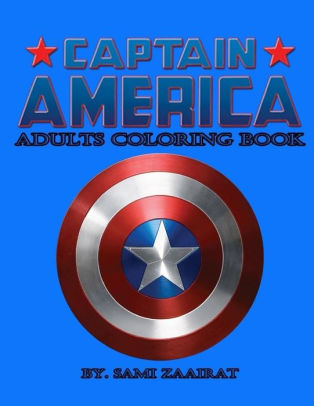 captain america adults coloring booksami zaairat
