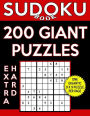 Sudoku Book 200 Extra Hard Giant Puzzles: Sudoku Puzzle Book With One Gigantic Puzzle Per Page, One Level of Difficulty