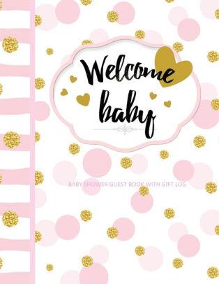 Baby Shower Guest Book With Gift Log Welcome Baby European Edition