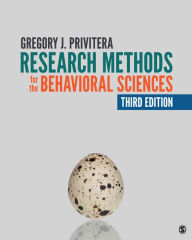 Title: Research Methods for the Behavioral Sciences / Edition 3, Author: Gregory J. Privitera