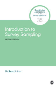 Title: Introduction to Survey Sampling, Author: Graham Kalton