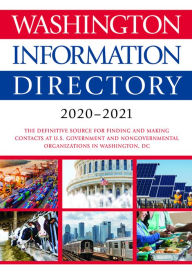Title: Washington Information Directory 2020-2021, Author: CQ Press